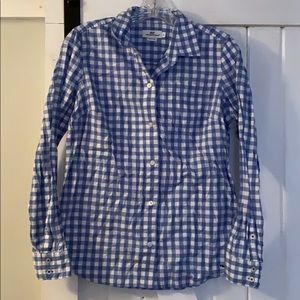 Vineyard Vines gingham button down size 6